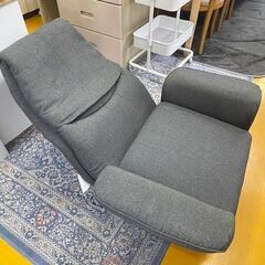 【リサイクルサービス八光】【幅86cm/定価の約75%OFF!】ニトリ 人気の回転座椅子 Nレスト グレー 手元レバー式 リクライニングの画像