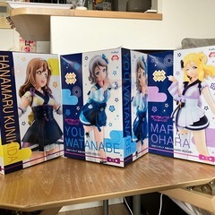 ラブライブ！サンシャイン!! フリュー（FuRyu）の「SSSフィギュア 未熟DREAMER」シリーズ（国木田花丸・渡辺曜・小原鞠莉） の画像