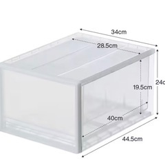 無印良品　　ポリプロピレン　収納ケース大①の画像