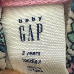 GAP 花柄 フード付きパーカー 2歳用の画像