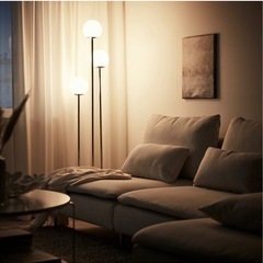 【美品】IKEA 間接照明スタンドSIMRISHAMN スイムリスハムン　の画像