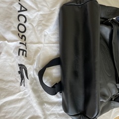 ラコステ　革リュックの画像