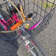 あさひ自転車27インチ　6段ギアカゴ付きの画像