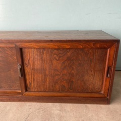 木製 置床 置き床 飾り台 収納 床の間 引き戸 箪笥 時代 古民家 古道具 アンティーク レトロの画像