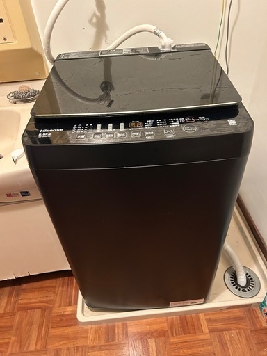 【決まりました】2025年購入 Hisense洗濯機 5.5kg 保証付き（2028年6月まで）