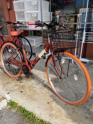 【自転車】【折り畳み】【26インチ】【管理番号10703】S