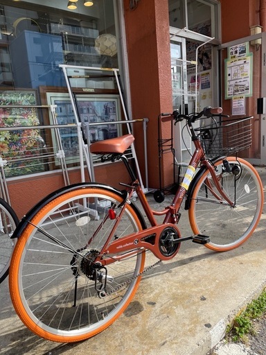 【自転車】【折り畳み】【26インチ】【管理番号10703】S