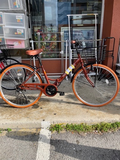 【自転車】【折り畳み】【26インチ】【管理番号10703】S