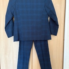 Luca Barbarella ネイビー チェック柄 スーツ　キッズ110の画像
