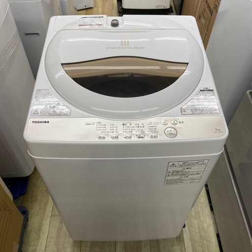 東芝 5.0kg全自動洗濯機【リサイクルフカツ岡崎倉庫店】260307SM-1