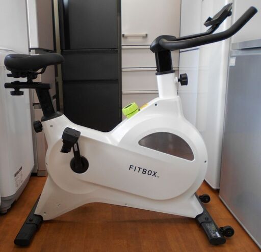 ♪FITBOX lite FBX-001B_01 白 エアロバイク スピンバイク コンフォートシート付♪