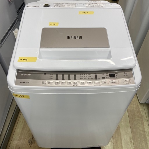日立 8.0kg全自動洗濯機【リサイクルフカツ岡崎倉庫店】260307SM-6