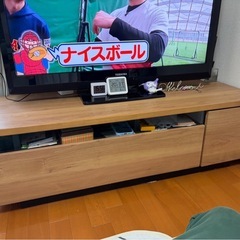 【取りに来てくれる方限定】テレビ台（横120cm）＆東芝40型液晶テレビ&fire tv stickの画像