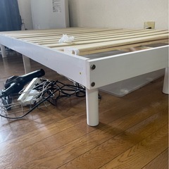 すのこベッド  ホワイト セミダブルの画像