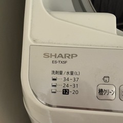 3/12まで乾燥付き縦型洗濯機（SHARP）の画像