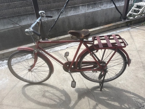 レトロ　郵便屋さん自転車　