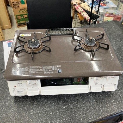 今2603-233 パロマ ガステーブル コンロ LPガス用 IC-S807BHA-2R 2023年製 通電確認済み