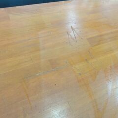 T-237 リサイクル品 木製テーブル ハンドメイド品 W2100xD500xH730mm 傷み多数の画像