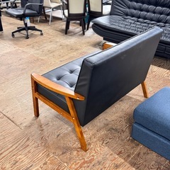 A2151🌟激安‼️ニトリ2人掛けレザーソファ🌟の画像