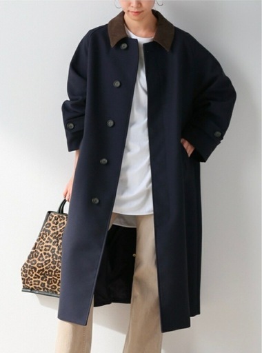 【美品】Framework Ballisバルカラーコート　ネイビー36