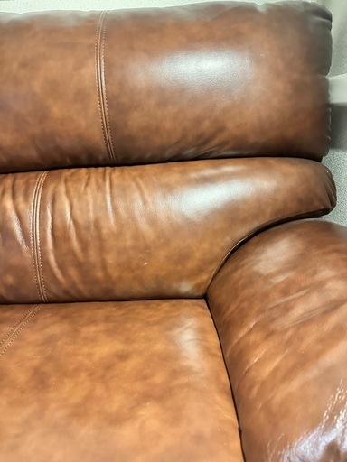 購入21万円｜2.3人掛けレザーソファ｜ブラウン｜引き取り歓迎