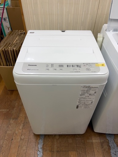 #95 Panasonic 2019年 6.0kg NA-F60B13 全自動電気洗濯機