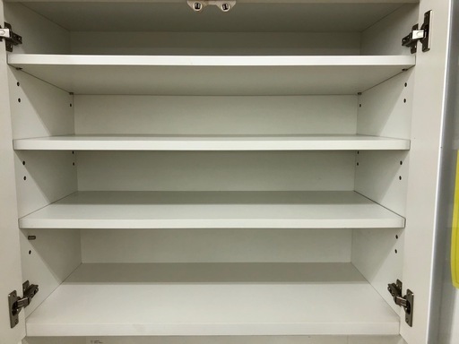 【ドリーム川西店御来店限定】☆ジモティー見たよ♪割引☆ 松田家具 2枚扉食器棚  クリーニング済み 【2125560000057407】