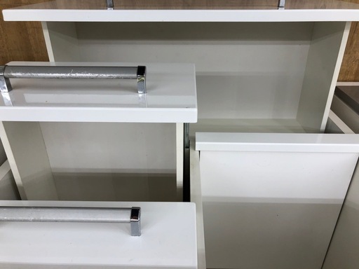 【ドリーム川西店御来店限定】☆ジモティー見たよ♪割引☆ 松田家具 2枚扉食器棚  クリーニング済み 【2125560000057407】
