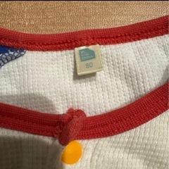 ロンパース サイズ80 ホワイト/ブルー/レッド(取引中)の画像
