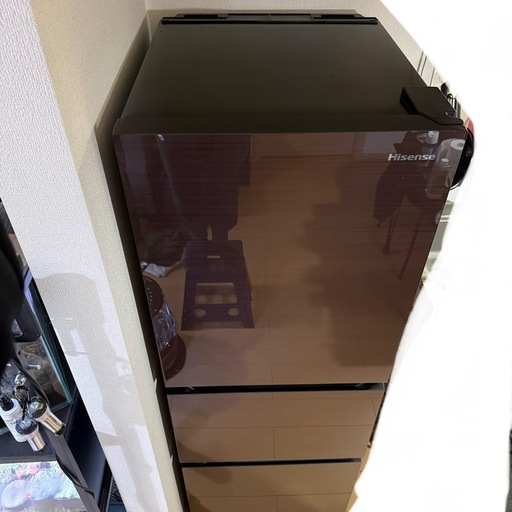 2021年製】ハイセンス 3ドア冷蔵庫 282LガラスドアHR-G2801BR