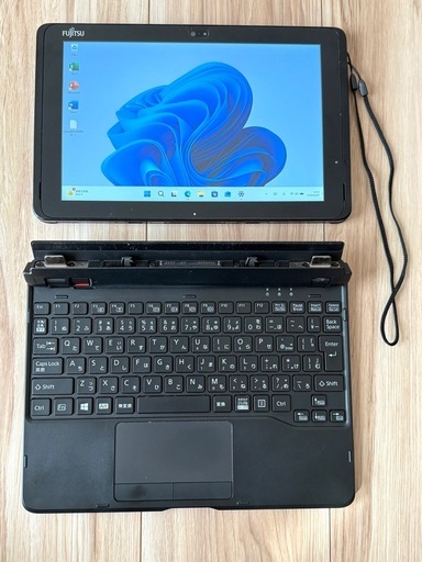 80111-27 オフィス2024付 Fujitsu 2-in-1 ARROWS Tab Q507/RE タブレット Atom x5/4/64GB