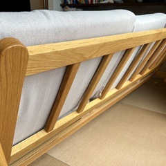 3人掛け　オーク　 ベージュソファの画像