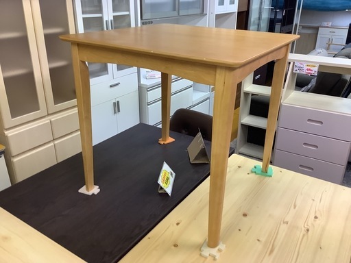 【リサイクルサービス八光】幅75cm　高コスパで大人気！ タンスのゲン チェルシー 2人掛けダイニングテーブル 正方形 モダンデザイン