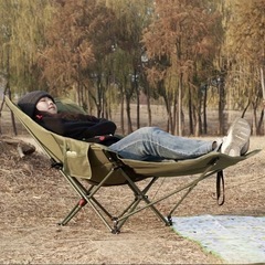 新品未使用  アウトドアチェア リクライニングチェア ファスナー着脱可能 フットレスト付きの画像