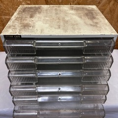 【明日3/8(日)引取限定】7段レターケース（使用感・サビあり）の画像