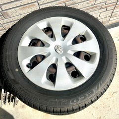 175/65R15 BRIDGESTONEトヨタホイール付きのタイヤセットの画像