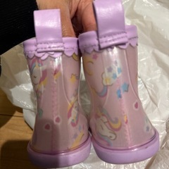 ユニコーン柄　14cm  レインブーツの画像