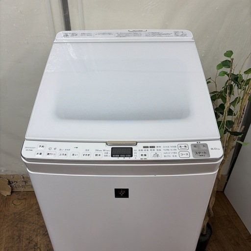 【?買取市場 6ヶ月保証】R421 ☀️ ジモティー限定特別価格！ SHARP / シャープ 洗濯乾燥機 [洗濯8.0kg /乾燥4.