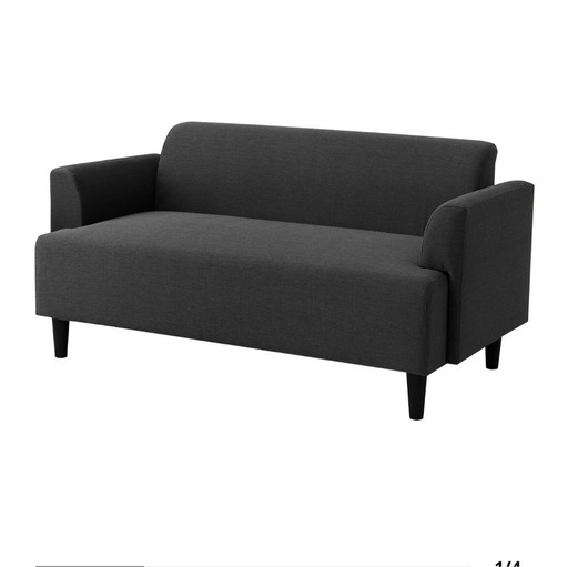 新品未使用　IKEAイケア　HEMLINGBY 2人掛けソファ ダークグレー