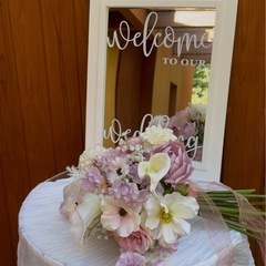 ウェディングミラー　大　ウェルカムの画像