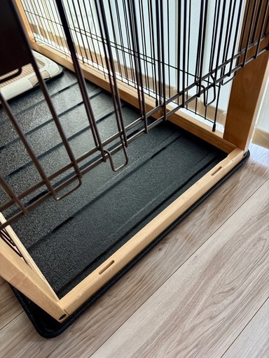 リッチェル 木製スライドペットサークル ケージ レギュラー ナチュラル 屋根付