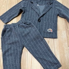 80 男の子 フォーマル カジュアル スーツ セットアップ  薄手　　入園式の画像