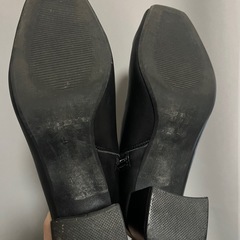 ショートブーツ 黒 Lの画像