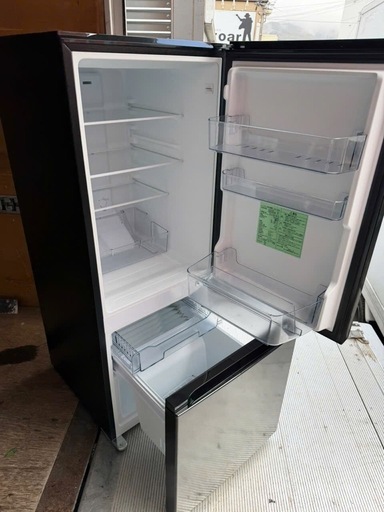 NO B866?福岡市内配送設置無料✨?ヤマダオリジナル 冷蔵庫 159L 右開き 2ドア 幅48.6cm 一人暮し向け 耐熱トップテ