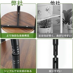 観葉植物 棚 室内 フラワースタンド 5段 耐荷重35kg 木製 台 ラックの画像