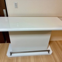 バーカウンター 幅130cm 棚付き 自宅バー カウンターテーブルの画像