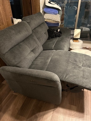 【美品】マナベインテリアハーツ     3人掛け電動ソファ