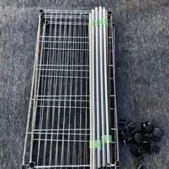 メタルラック　ワードローブ ハンガーラック キャスター付 の画像