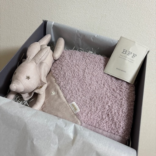 MARLMARL BFF ベビーブランケット ピンク　うさぎ　箱付き　ベビー