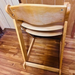 KATOJI 木製ベビーチェア の画像